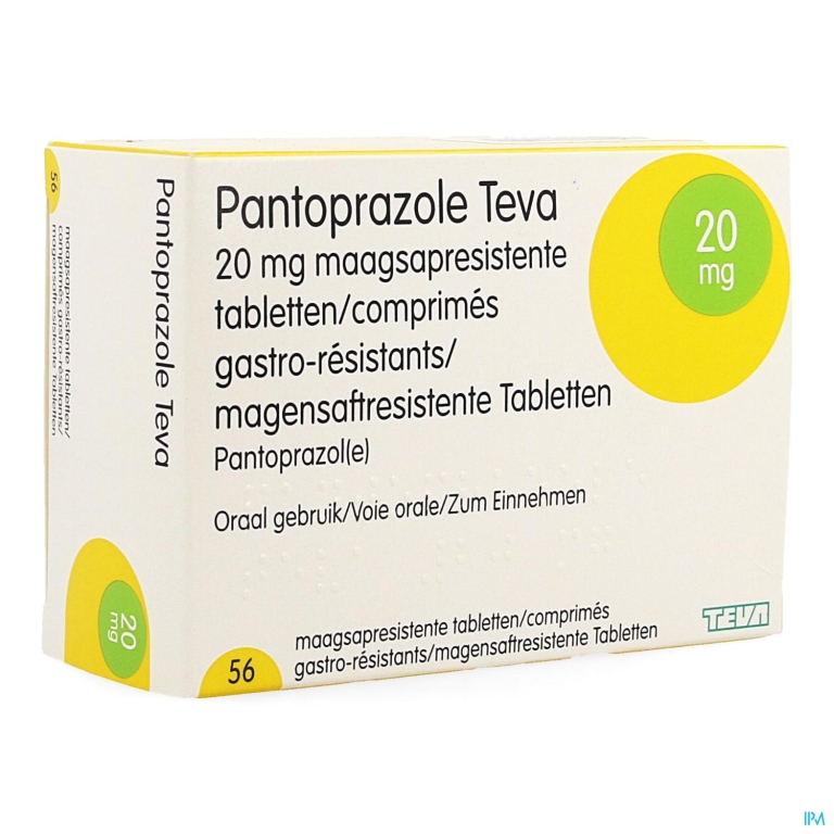 Pantoprazole Teva 20mg Maagsapresist Comp 56 Blis