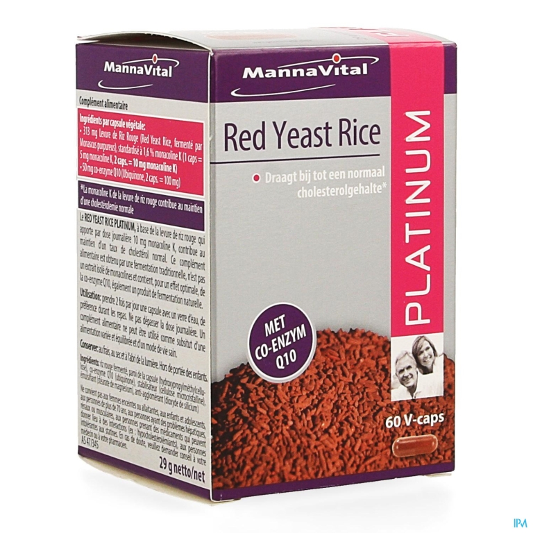 Mannavital Red Yeast Rice Platinium V-caps 60