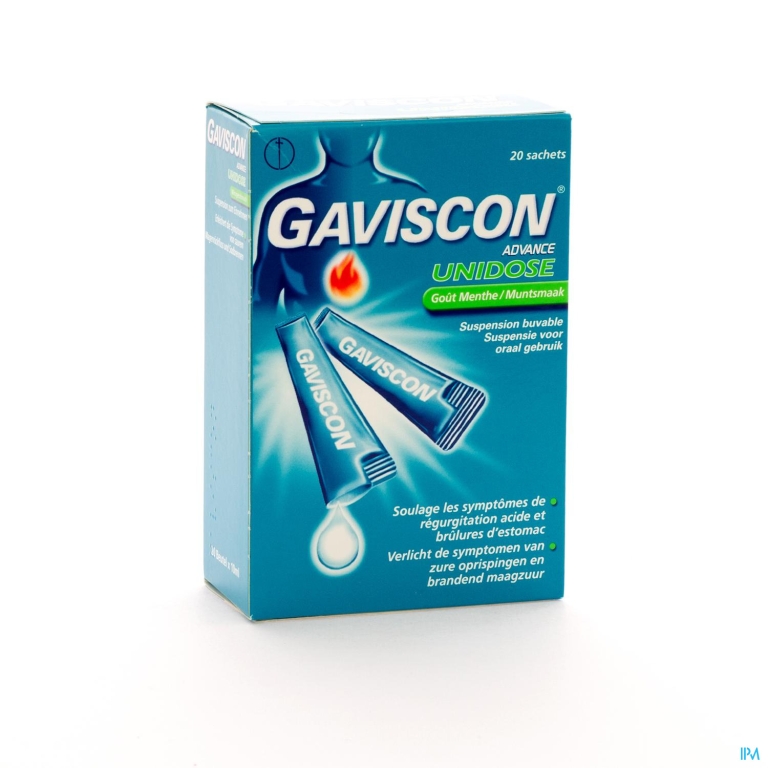 Gaviscon Advance Orale Susp. Munt Ud Zakje 20x10ml