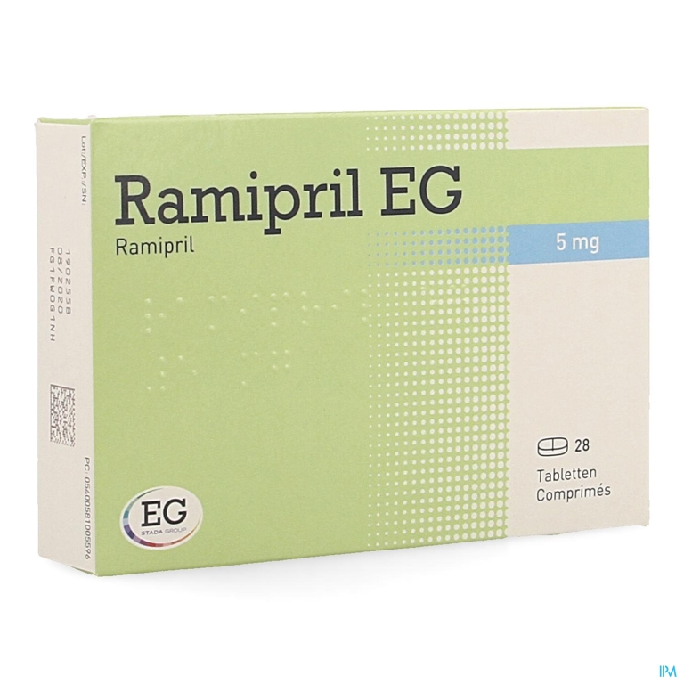 Ramipril EG  5 Mg Comp 28 X 5 Mg