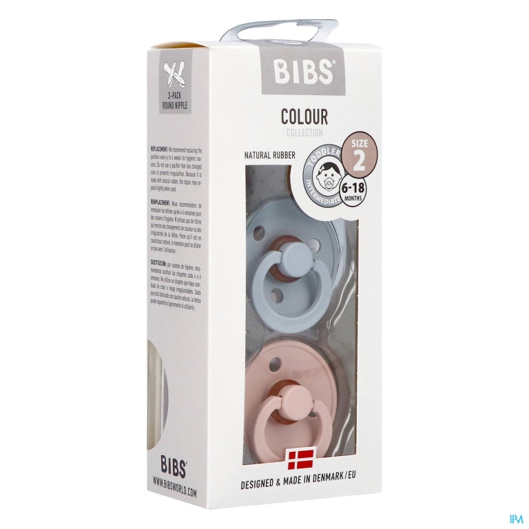 Bibs 2 Fopspeen Duo Cloud Blush