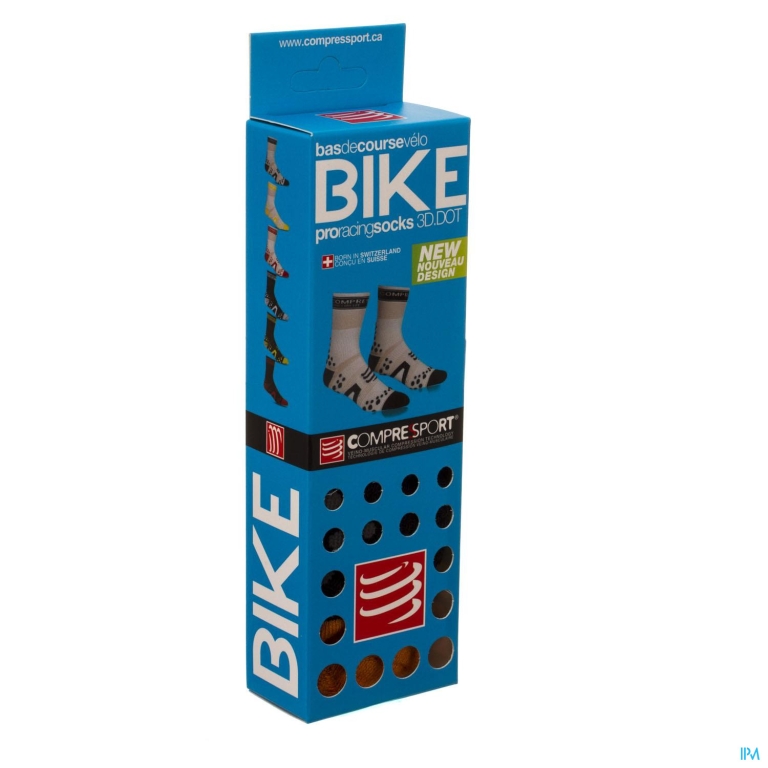 Compressport Winter Socks Bike Bl/or T4