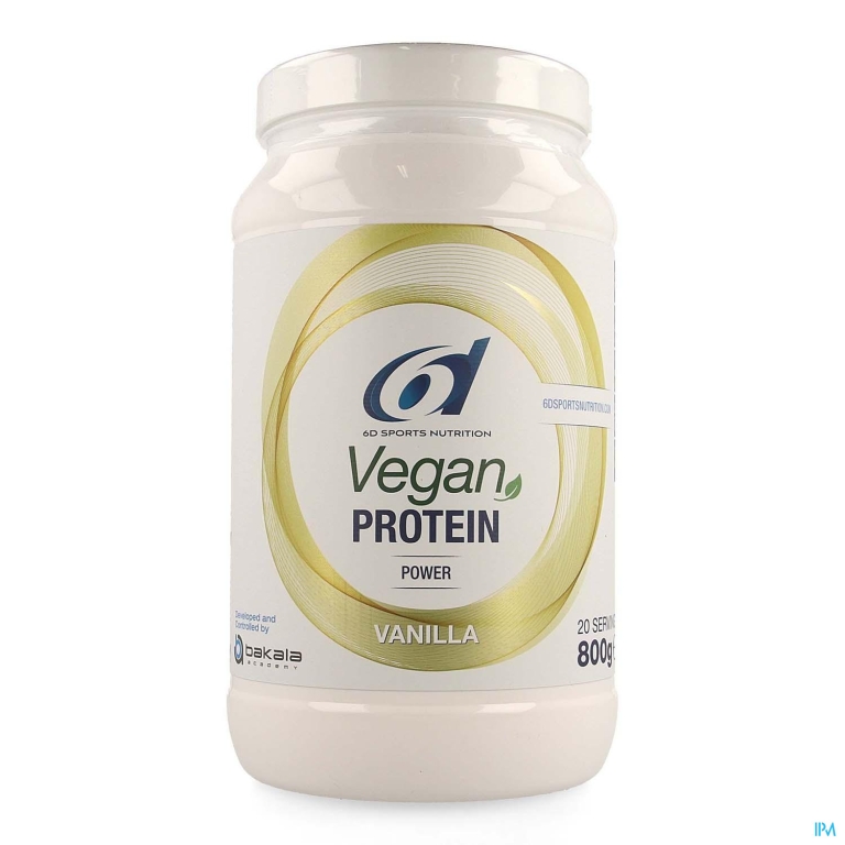 6d Vegan Protein Vanilla 800g