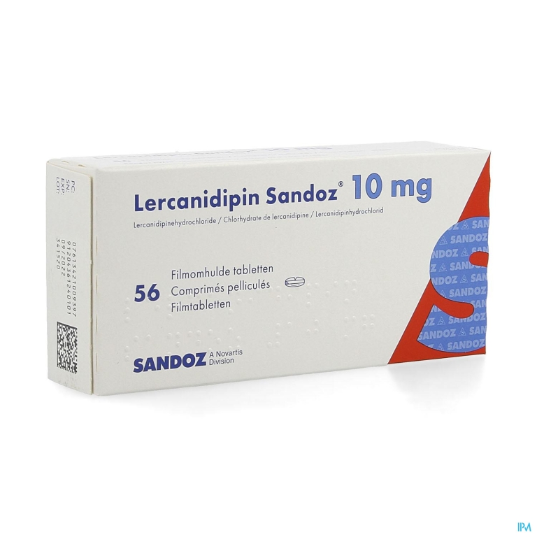 Lercanidipin Sandoz 10mg Comp 56 X 10mg