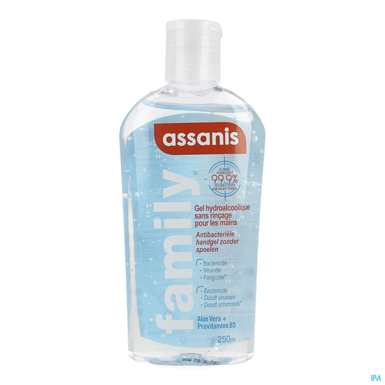 Assanis Hydro Alcoholische Gel Flip Top 250ml