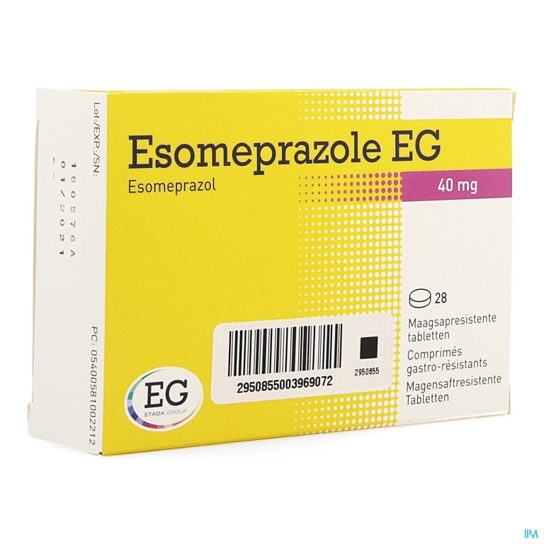 Esomeprazole EG 40Mg Maagsapr Tabs 28X40Mg