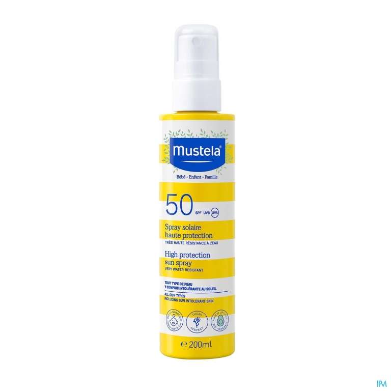 Mustela Zon Melk Heel Hoge Bescherming Ip50 200ml