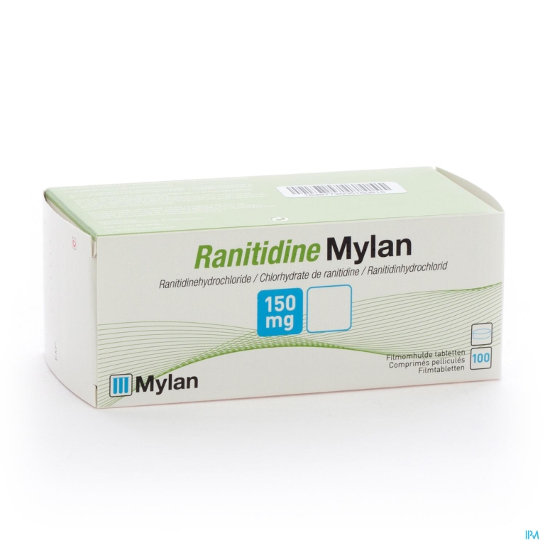 Ranitidine Mylan Tabl 100 X 150mg