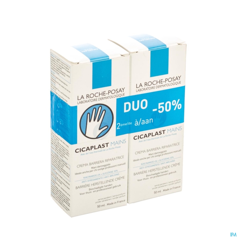 La Roche Posay Cicaplast Handcreme Duo 2x50ml 2e-50%