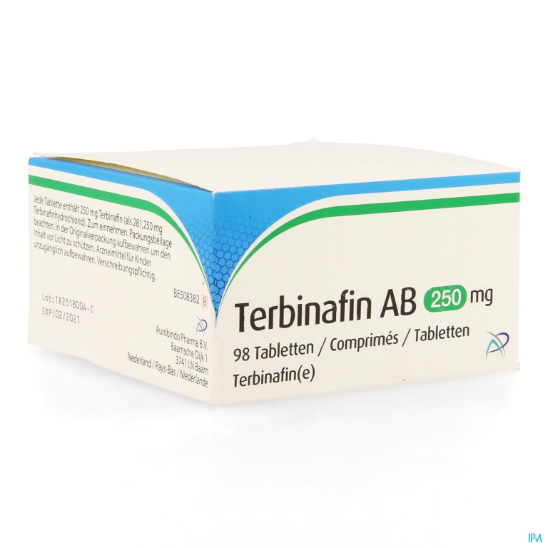 Terbinafin Ab 250mg Comp 98 X 250mg