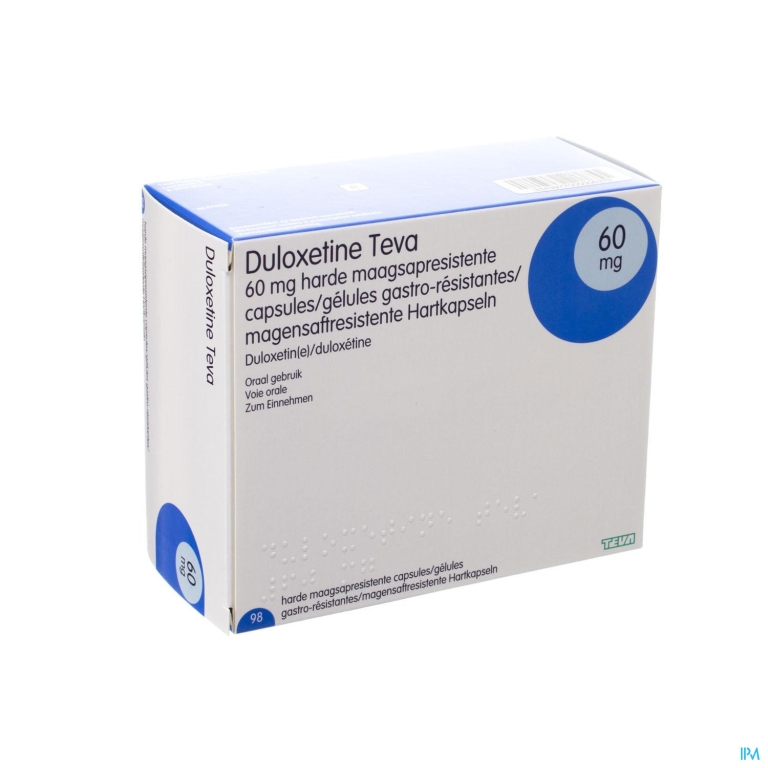 Duloxetine Teva 60mg Maagsapresist Caps 98 X 60mg