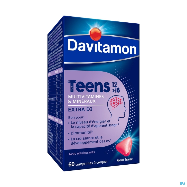 Davitamon Teens Aardbei Comp 60