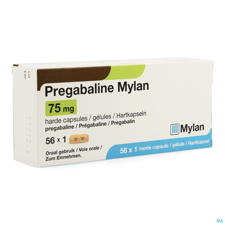 Pregabaline Mylan Caps 56 X 75mg