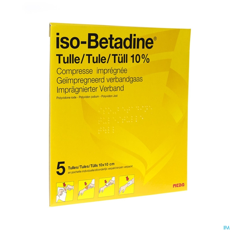 Iso Betadine Tulles Compr 5 10×10