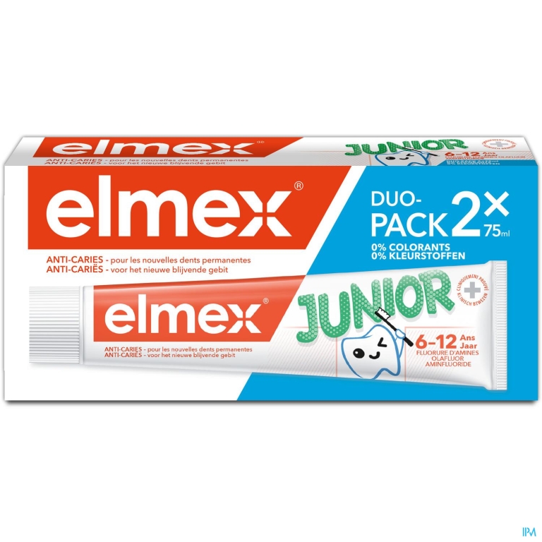 ELMEX® JUNIOR TANDPASTA TUBE 2x75ML