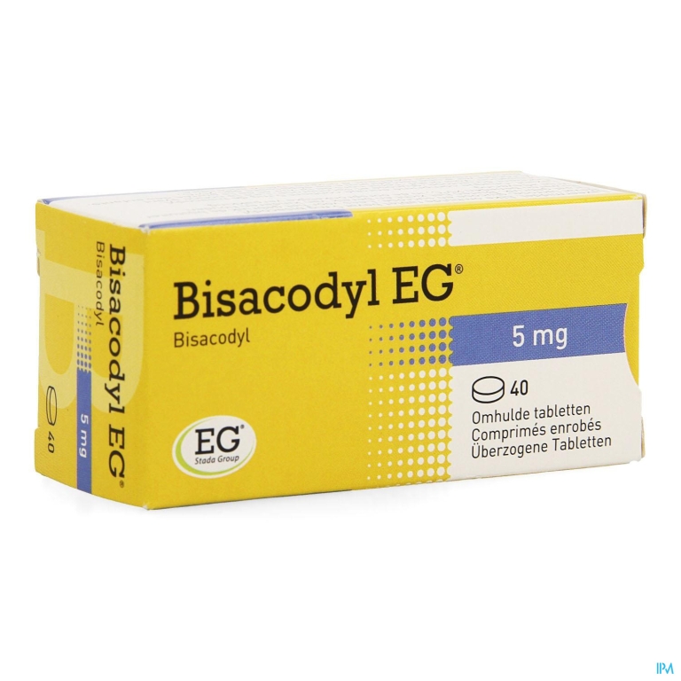 Bisacodyl EG  5Mg Omhulde Tabl 40 X 5Mg