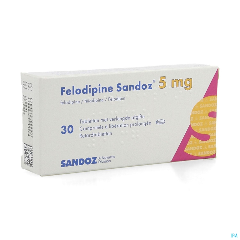 Felodipine Sandoz 5mg Comp Ret 30