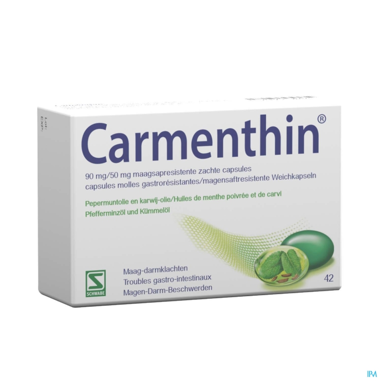 Carmenthin® 42 Maagsapresist. Zachte Capsules