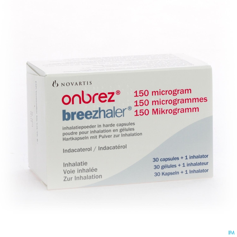 Onbrez Breezhaler 150 Mcg Inhal Poeder Caps 30