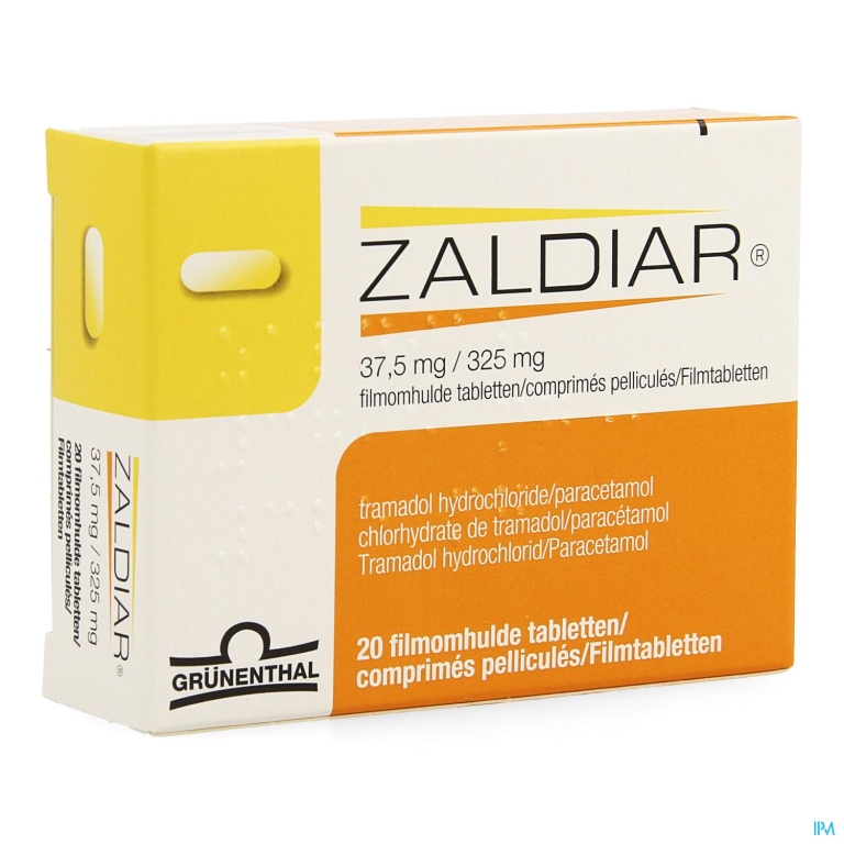 Zaldiar 37,5mg/325mg Pi Pharma Filmomh Tabl 20 Pip