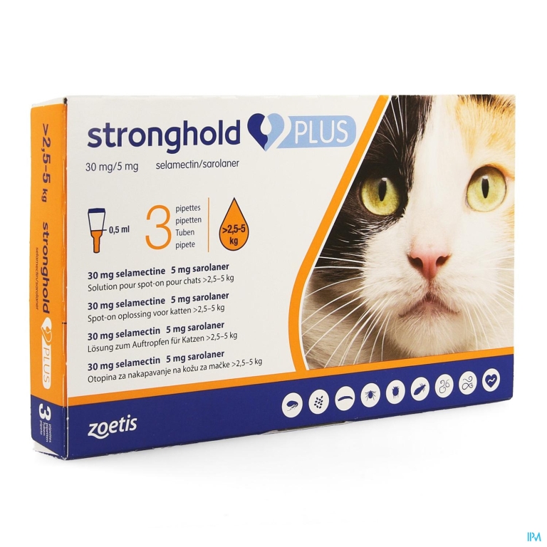 Stronghold Plus 30mg/ 5mg Sol Spot On Kat 3