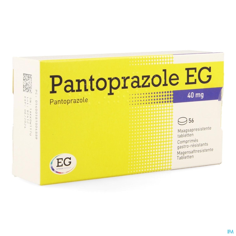 Pantoprazole EG 40Mg Maagsapresist.Tabl Blist 56