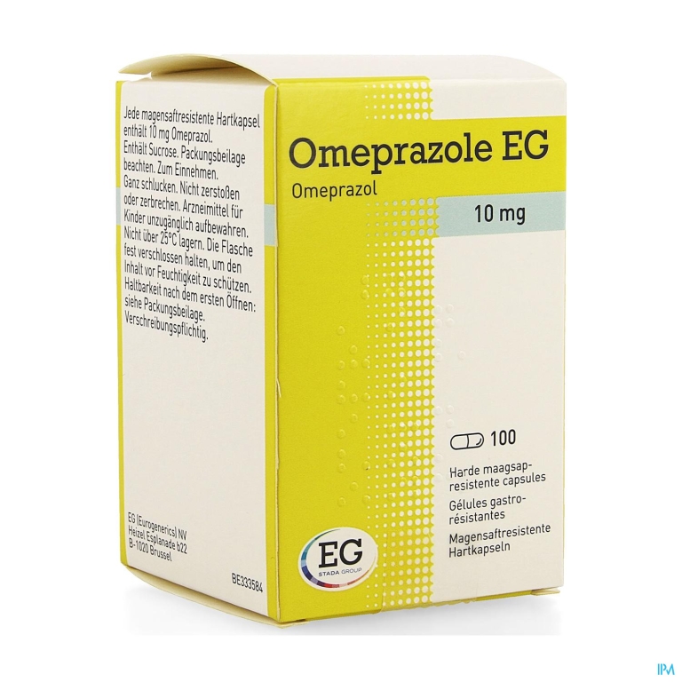 Omeprazole EG 10Mg Maagsapresist Caps Pot 100X10Mg