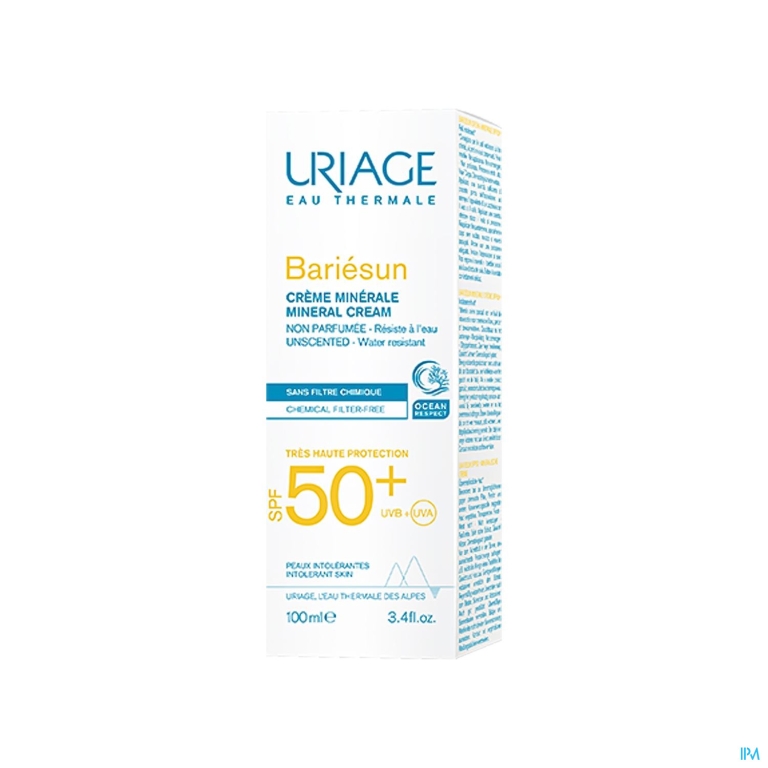 Uriage Bariesun Cr Minerale Ip50+ Allerg.h 100ml