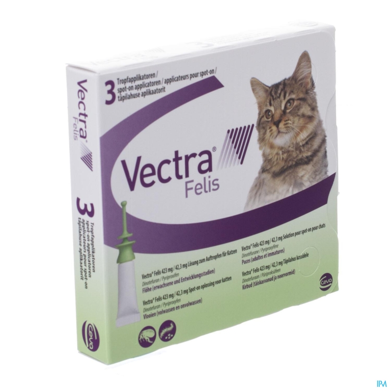 Vectra Felis 423mg/42,3mg Opl Spot-on Kat 3