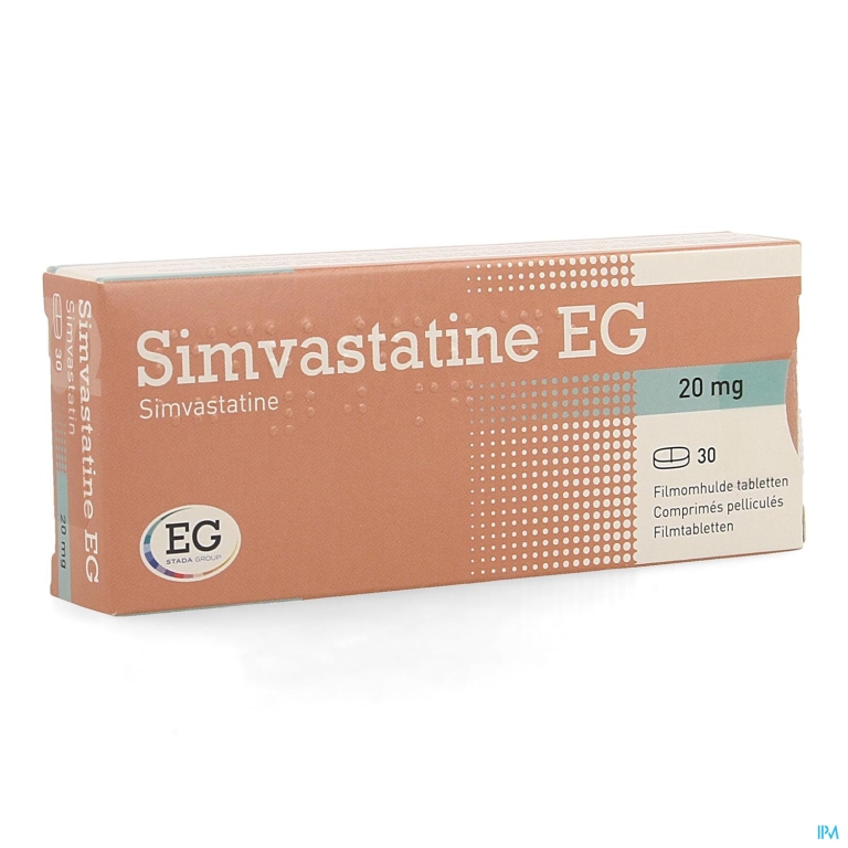 Simvastatine EG 20Mg Filmomh Tabl  30 Verv.2371771