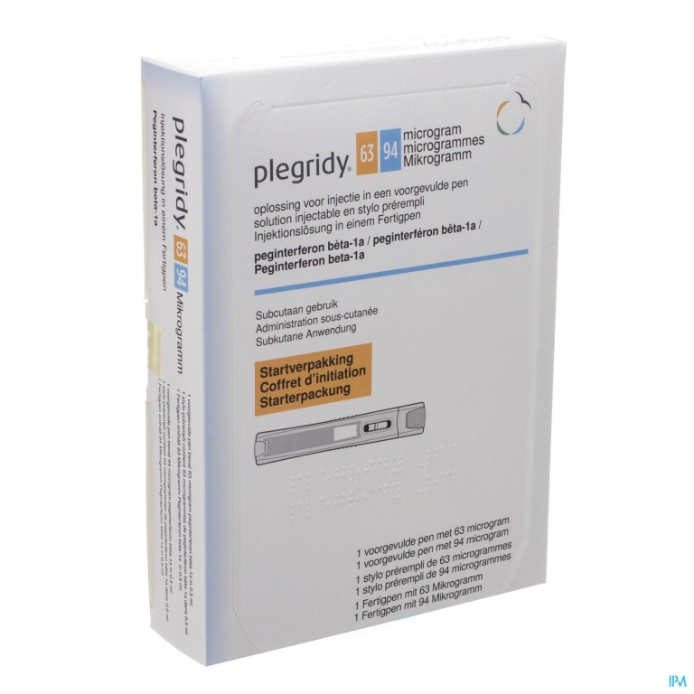 Plegridy 63mcg + 94mcg Opl Inj Voorgevulde Pen 2