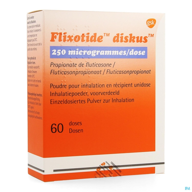 Flixotide 250 Diskus Pulv Inh 60dos