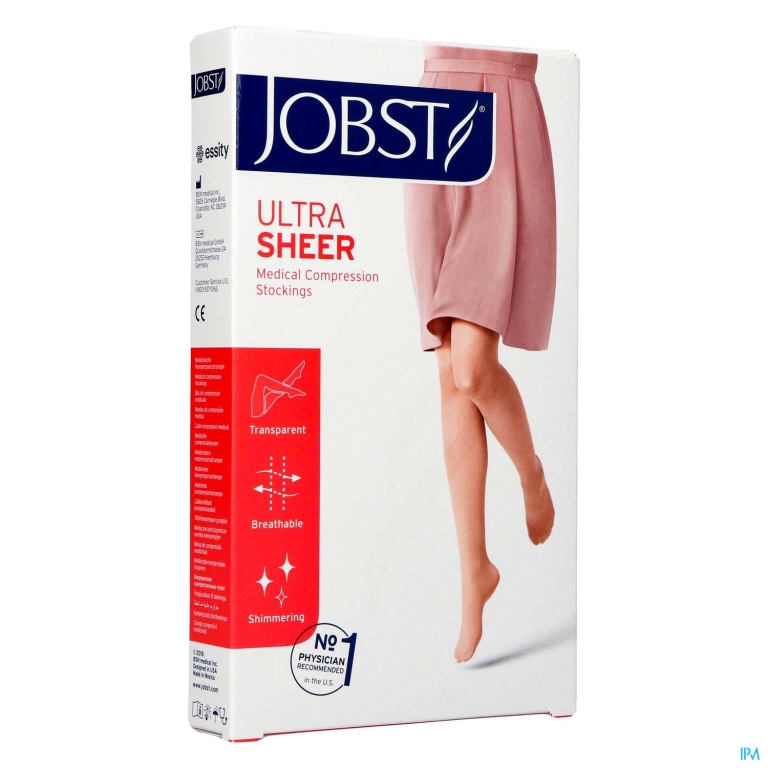 Jobst Ultrasheer Comf.k2 Kniekous Cl.black M