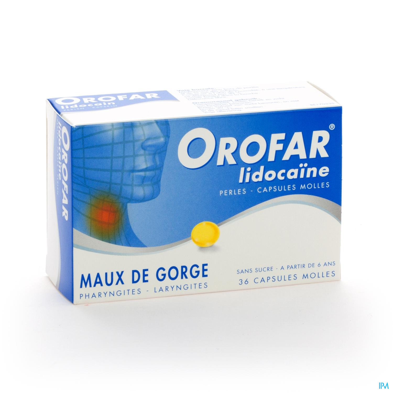 Orofar Lidocaine Parels Zachte Caps 36
