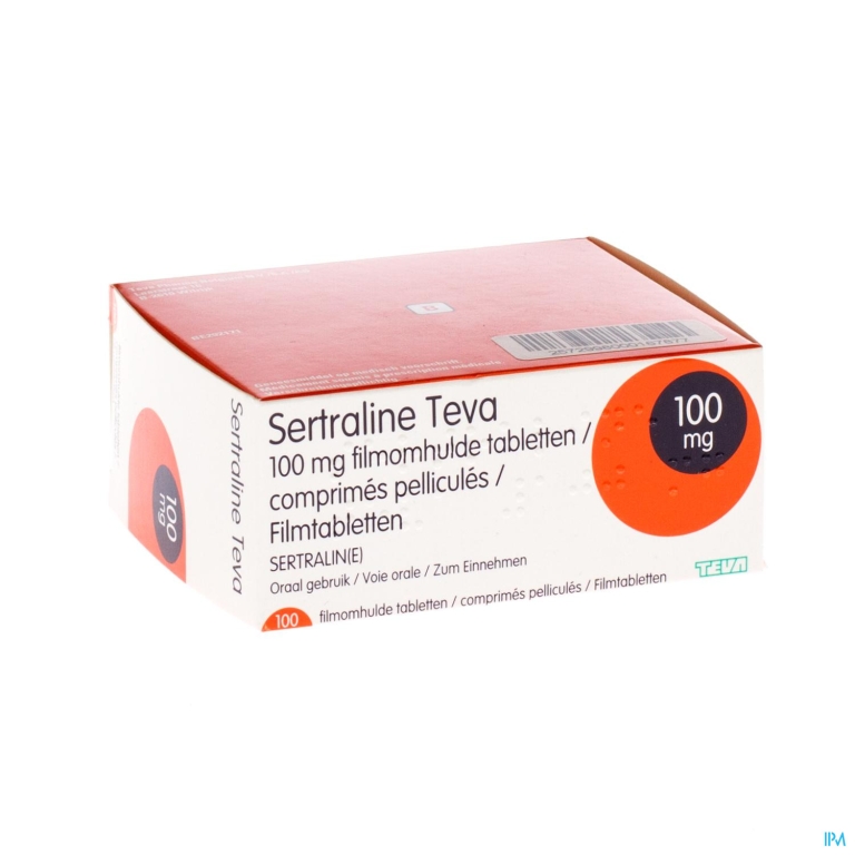 Sertraline Teva 100mg Comp 100 X 100mg