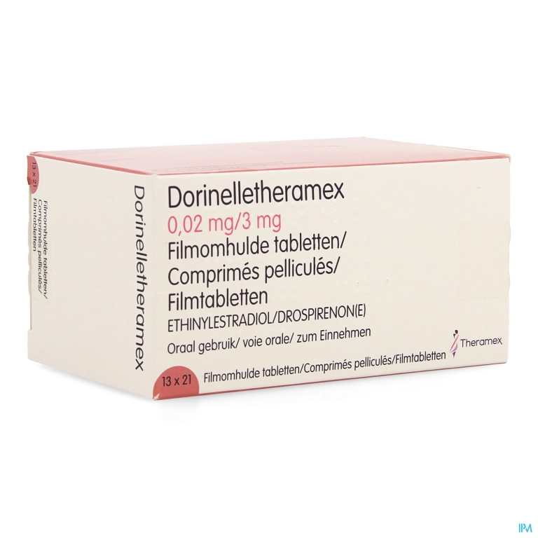 Dorinelle Theramex 3,00mg/0,02mg Film.tabl 13 X 21