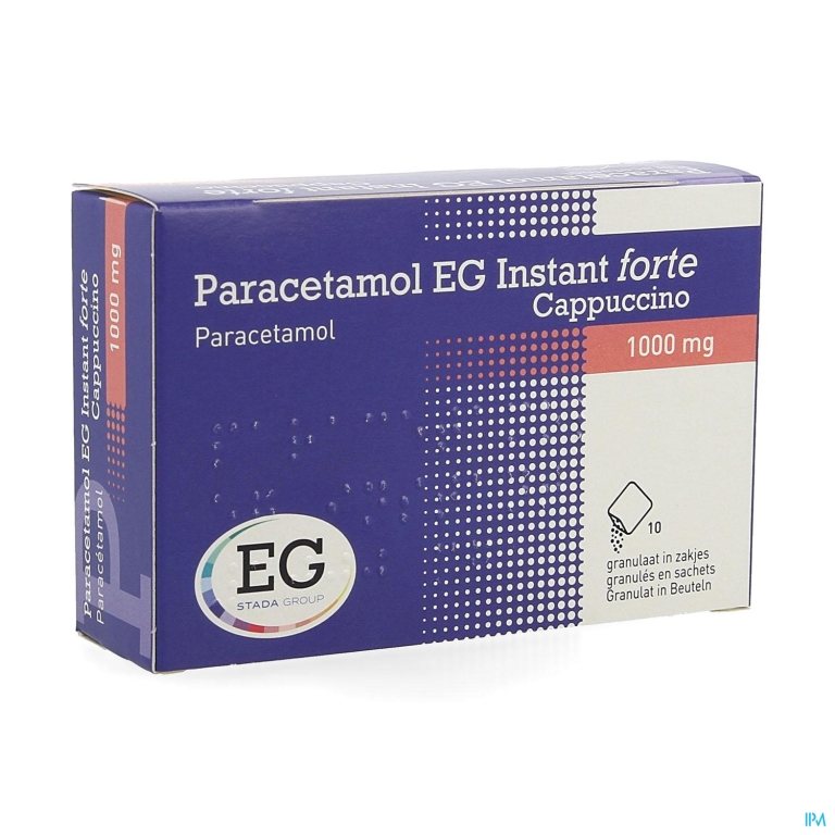 Paracetamol EG Inst.Forte 1G Cappucino    Zakje 10