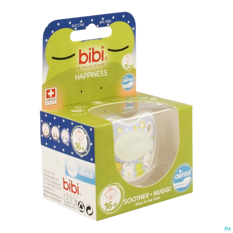 Bibi Fopspeen Dental Glow In The Dark +16m