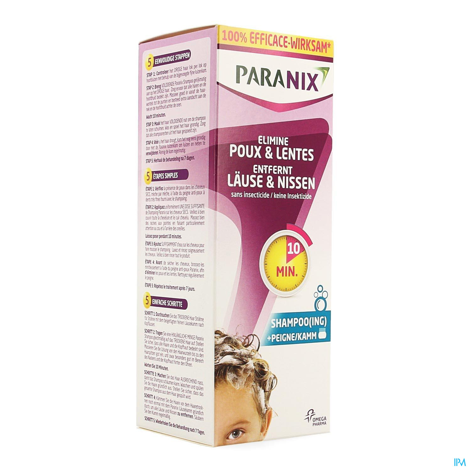 Paranix Shampoo 200ml+kam Promo
