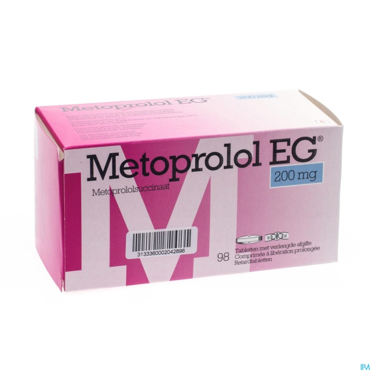 Metoprolol 200Mg EG Comp Verlengde Afgif  98X200Mg