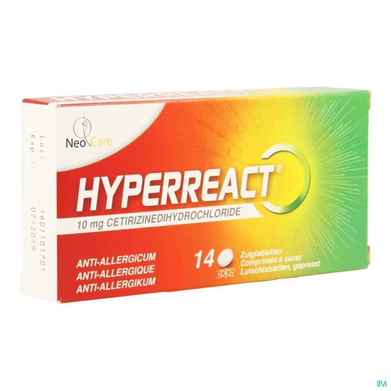 Hyperreact 10Mg Zuigtabl 14 X 10Mg Verv.3001872