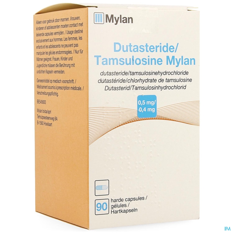 Dutasteride Tamsulosine Mylan 0,5mg/0,4mg Caps 90