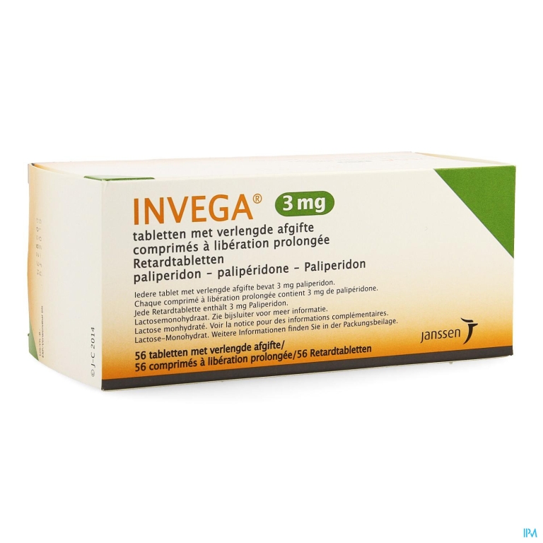 Invega Tabl Retard 56 X 3mg