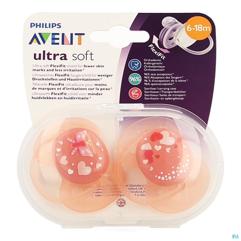 Philips Avent Fopspeen Soft Deco +6m Mix 2 SCF222/23