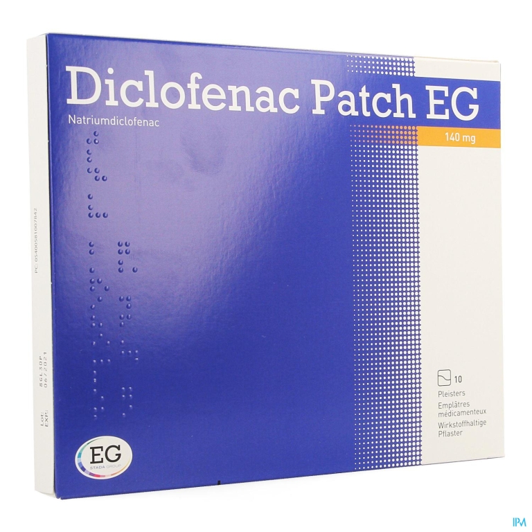 Diclofenac Patch EG 140Mg Pleister 10