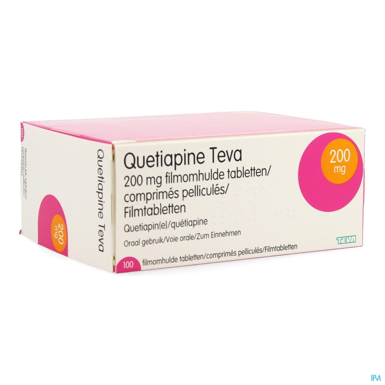 Quetiapine Teva 200mg Filmomh Tabl 100