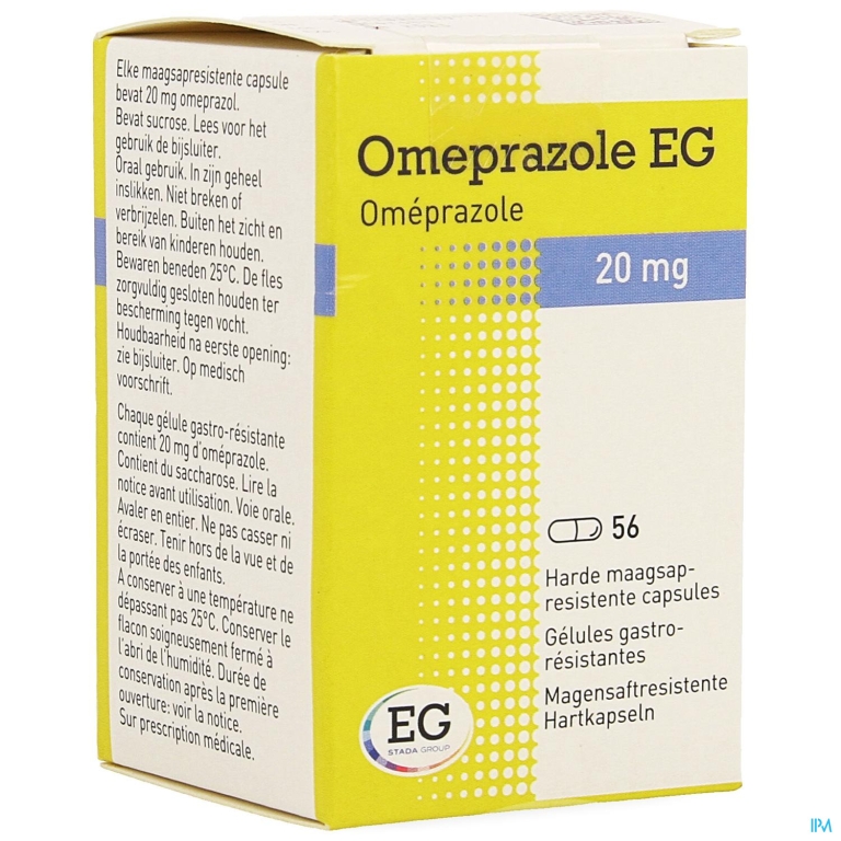 Omeprazole EG 20Mg Caps Maagsapresist Pot  56X20Mg