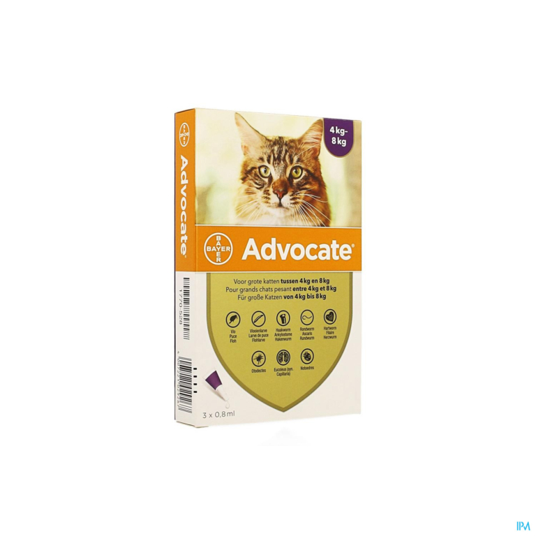 Advocate Spot On Opl Grote Kat >4- 8kg Pipet 3