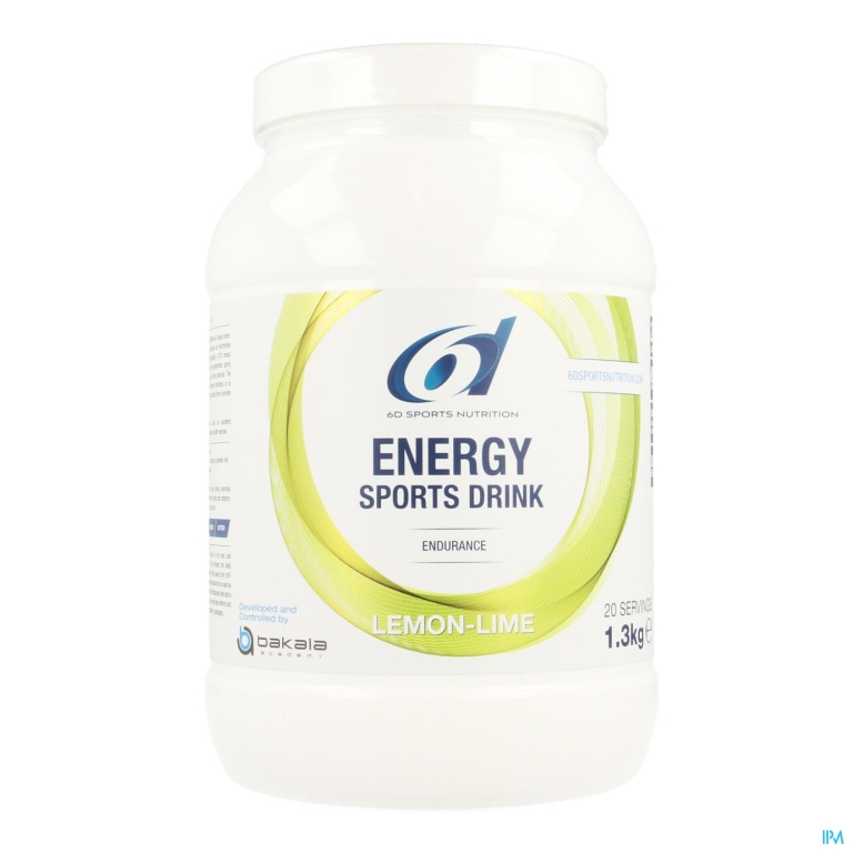 6d Sixd Energy Sports Drink Lemon Lime Pdr 1,3kg