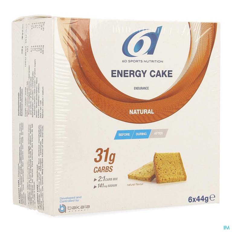 6d Sixd Energy Cake 6x44g